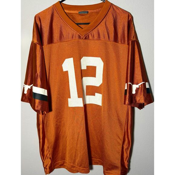 Texas Longhorns Burnt Orange Jersey NCAA #12 Jersey Pro Edge Sz XL - Picture 2 of 7